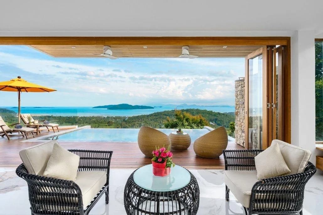 Splendid 4 bedroom villa with 360 degree ocean view in Taling Ngam – VIL0227 — vue 1