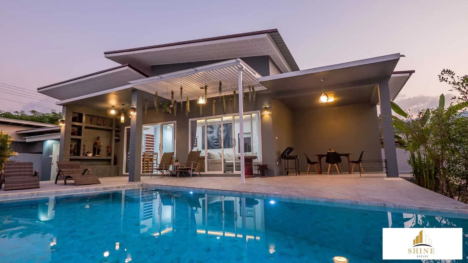 Cozy 3 bedroom villa with a private pool in quite area of Maenam – VIL0273 — vue 1