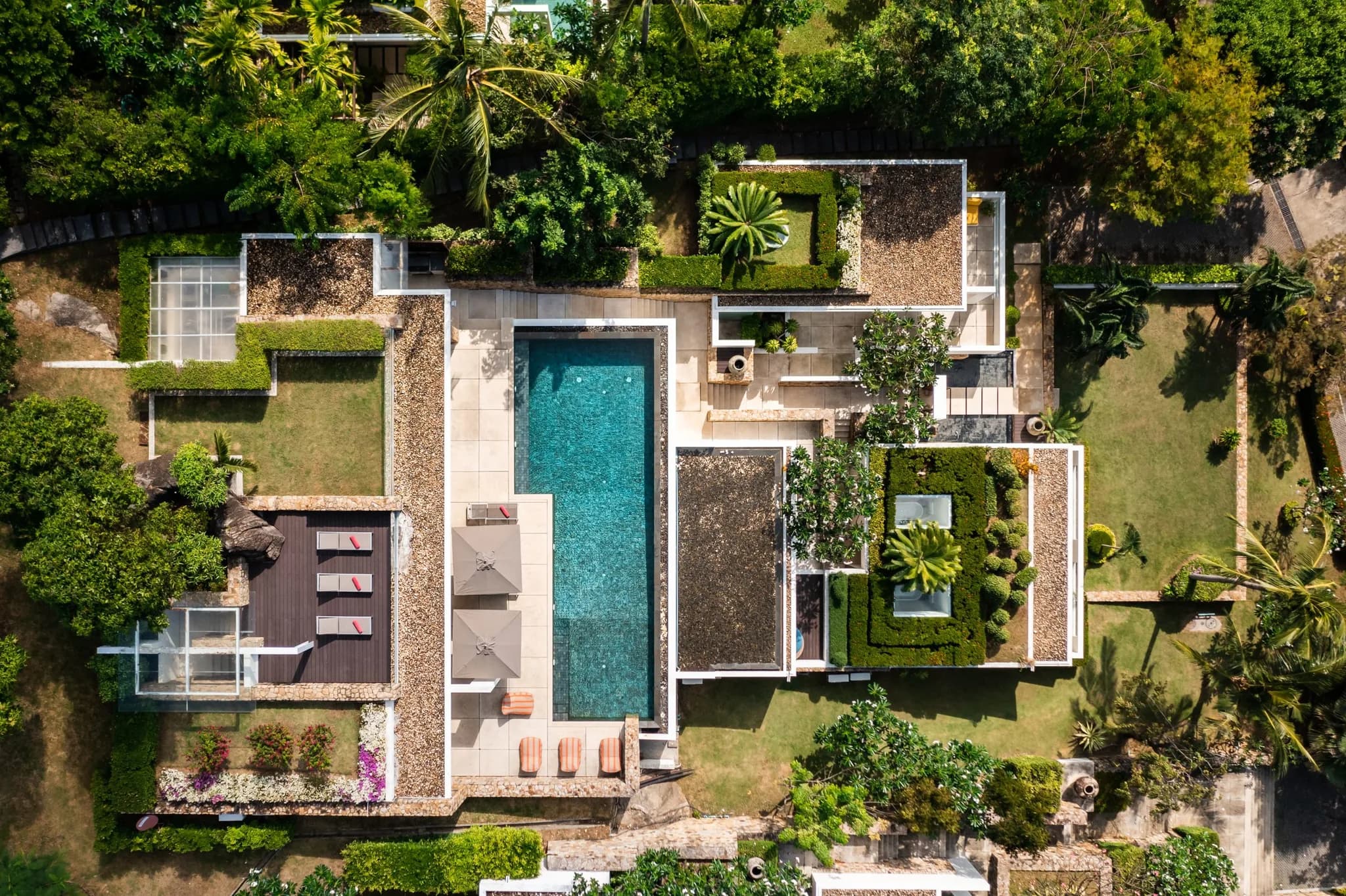 Chic 4 bedroom villa with stunning sea views in Choeng Mon – VIL0338 — vue 1