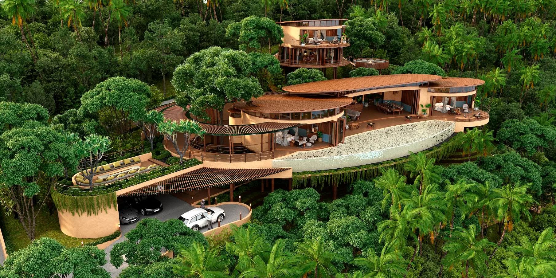 A luxurious 5 bedroom villa with an ecological back-to-nature aesthetic in Bang Makham – VIL0339 — vue 1