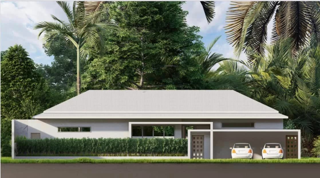 Bali style 5 bedroom villa on a large plot in Maenam – VIL0344 — vue 1