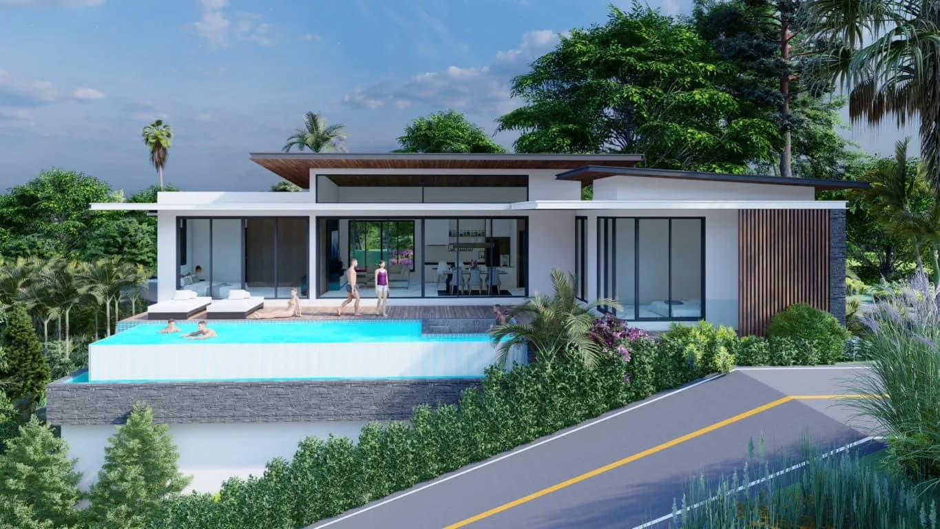 Off plan 3 bedroom villa with a private pool in Maenam – VIL0365 — view 1