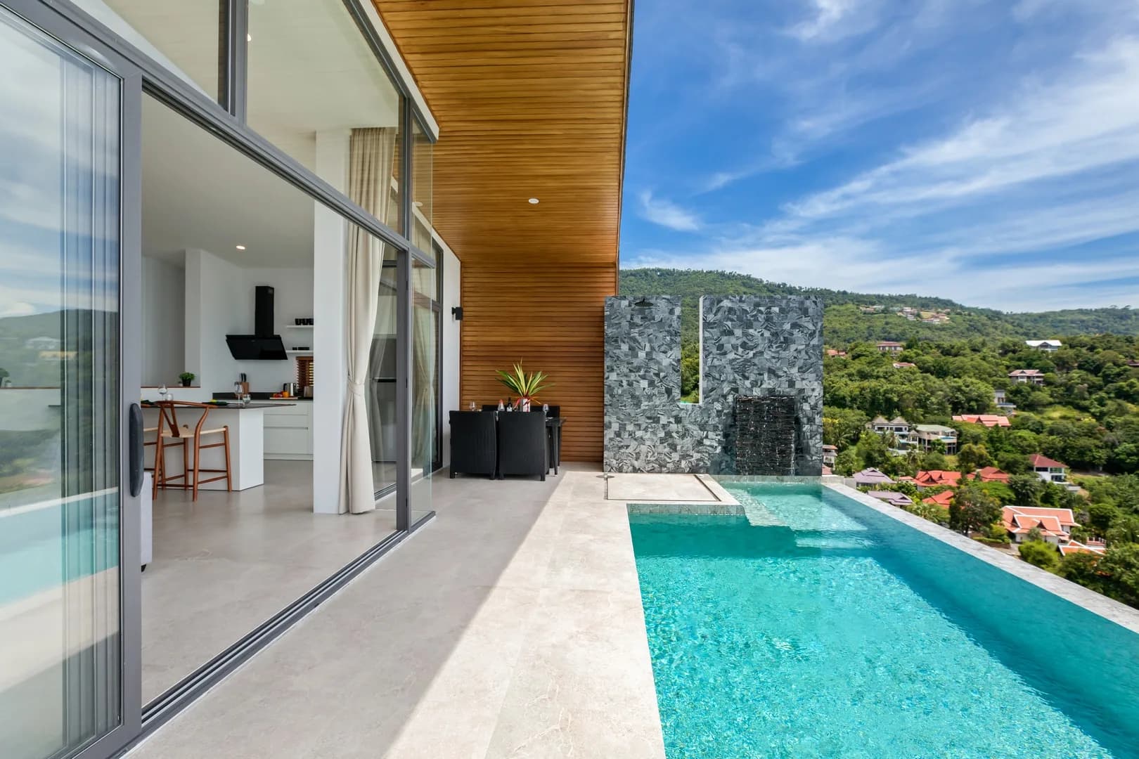 Modern 2 bedroom sea view villa 700 m from Bang Por beach – VIL0386 — vue 1