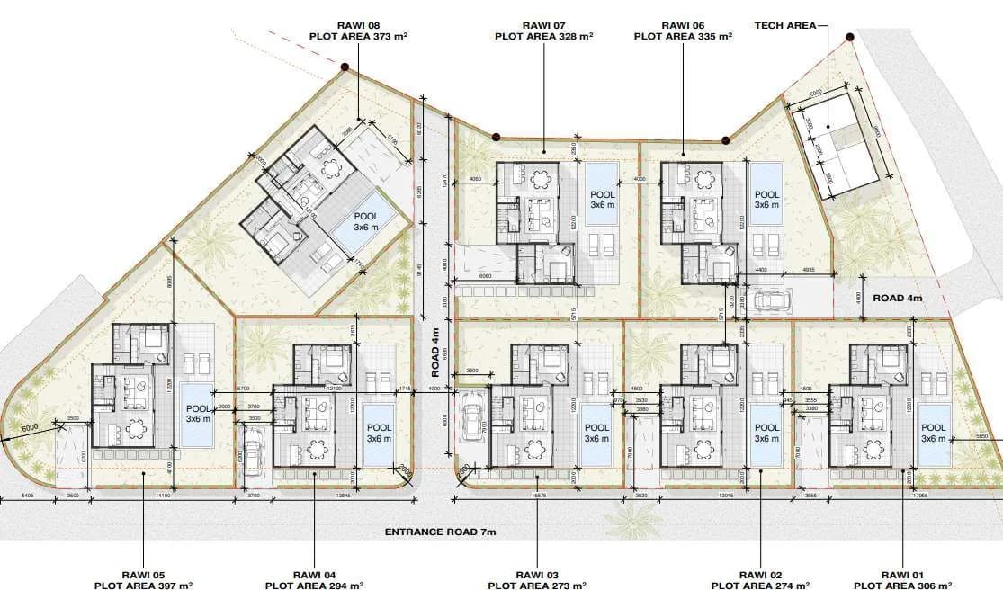 Mediterranean 3 bedroom private pool villas in Chaweng Noi – VIL0394 — vignette 3