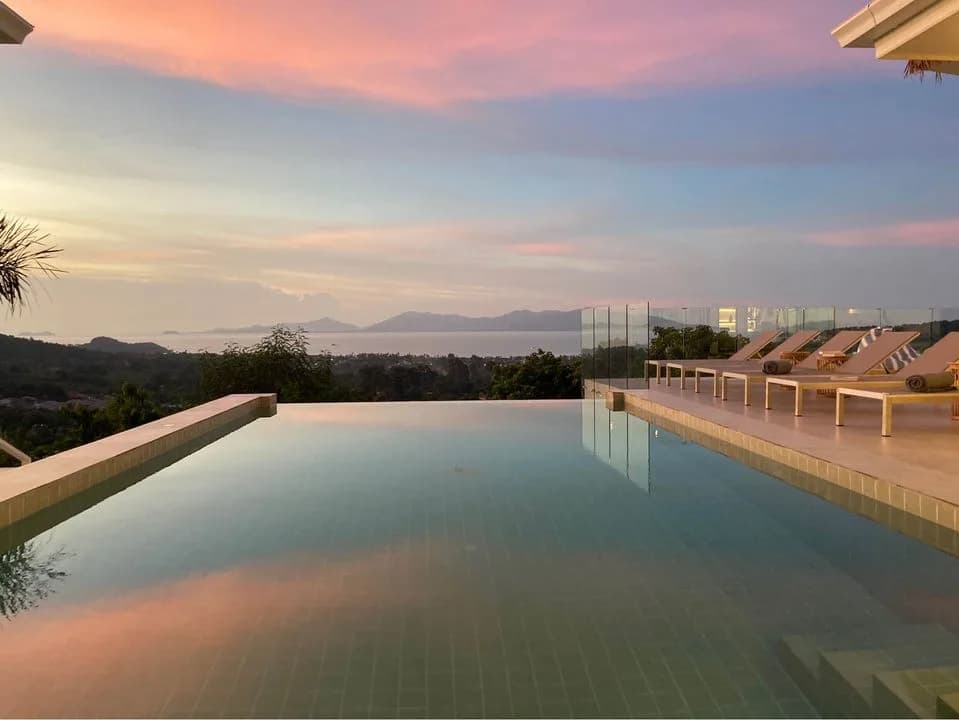 Casual chic 4 bedroom villa with stunning sea views in Bophut – VIL0395 — vue 1