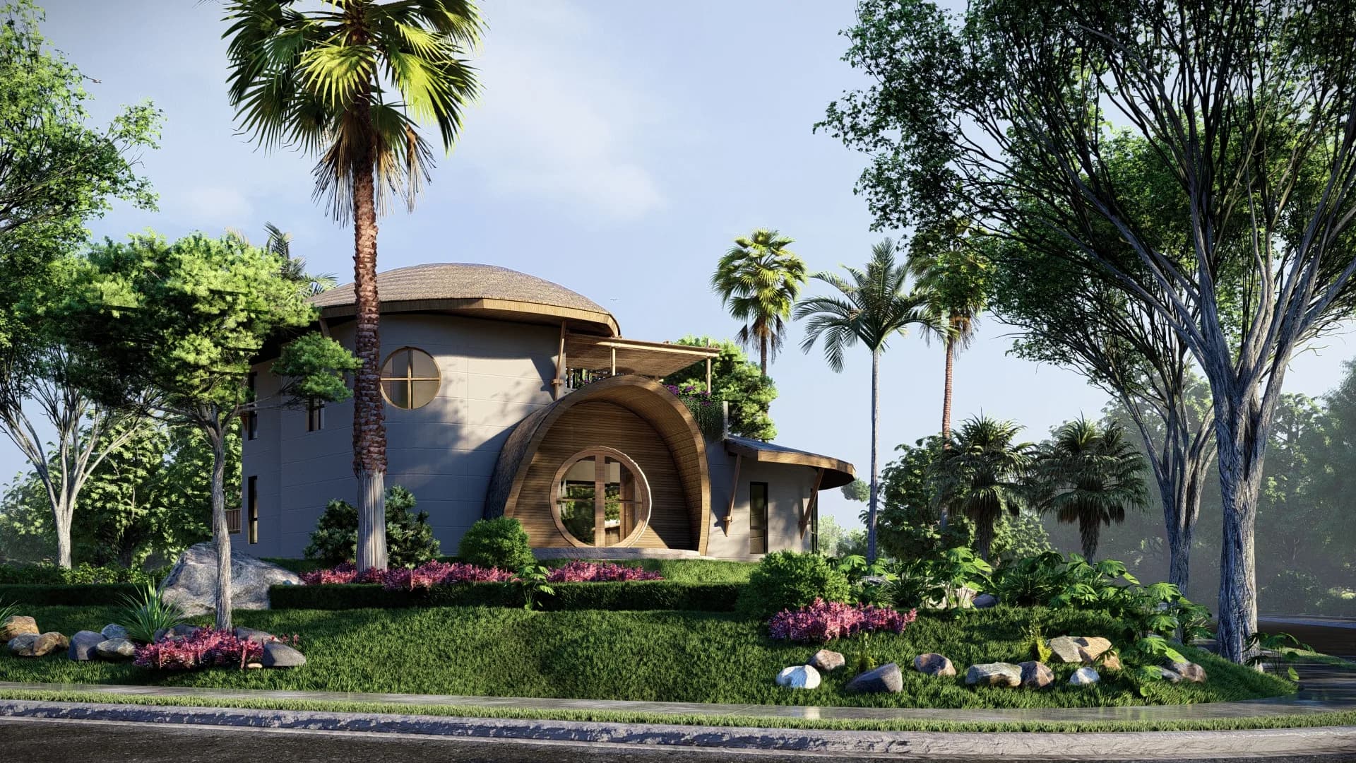 Unique design 3 bedroom villa with a love to nature in Bophut/Maenam area – VIL0396 — vue 1