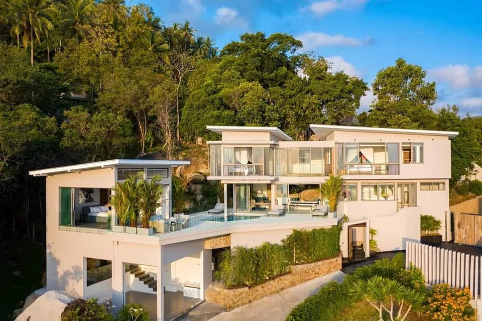 Breathtaking 4 bedroom villa with wow sea views in Chaweng Noi – VIL0401 — vue 1