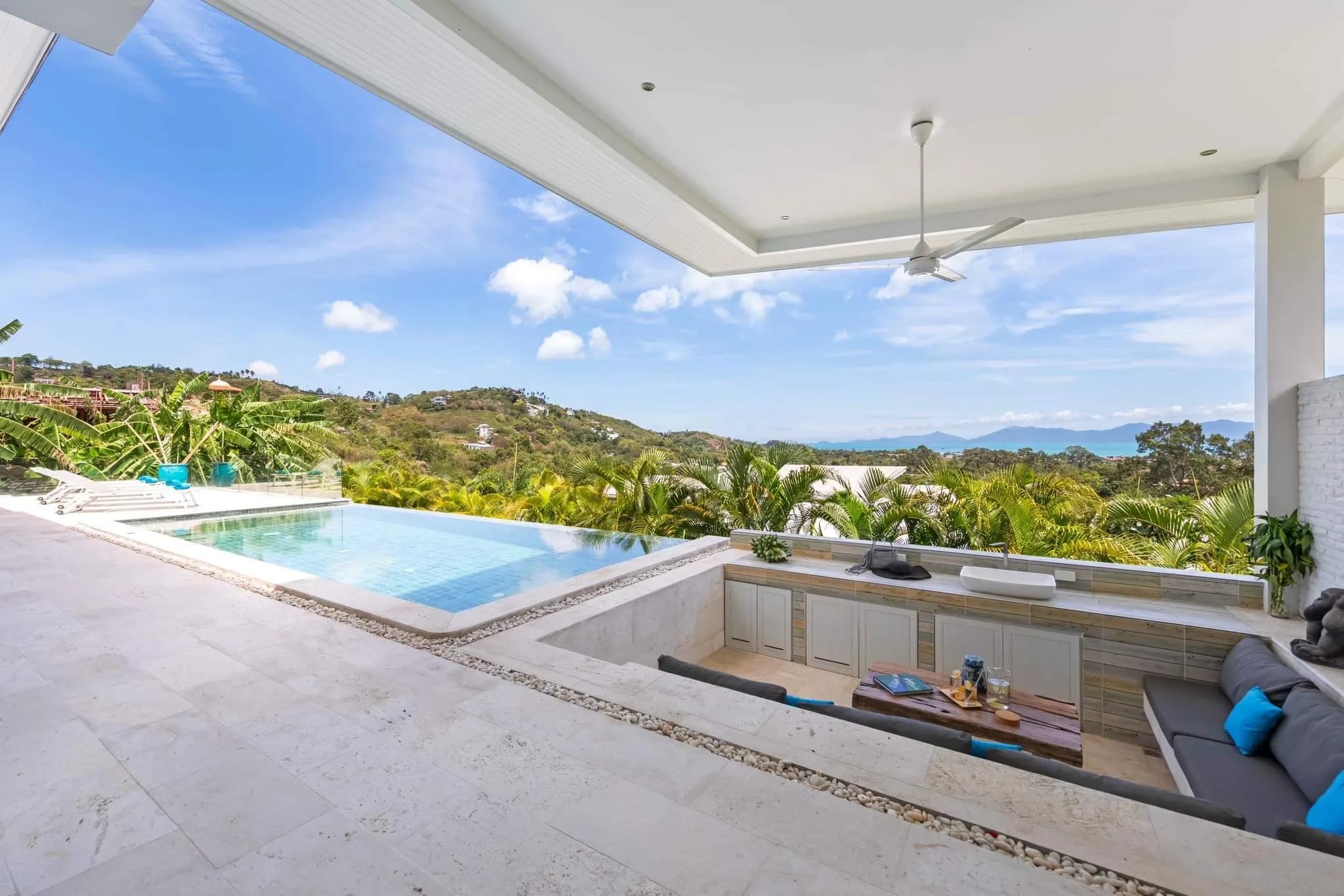 modern 3 bedroom sea view villa in the hills of Bophut – VIL0404 — vignette 2