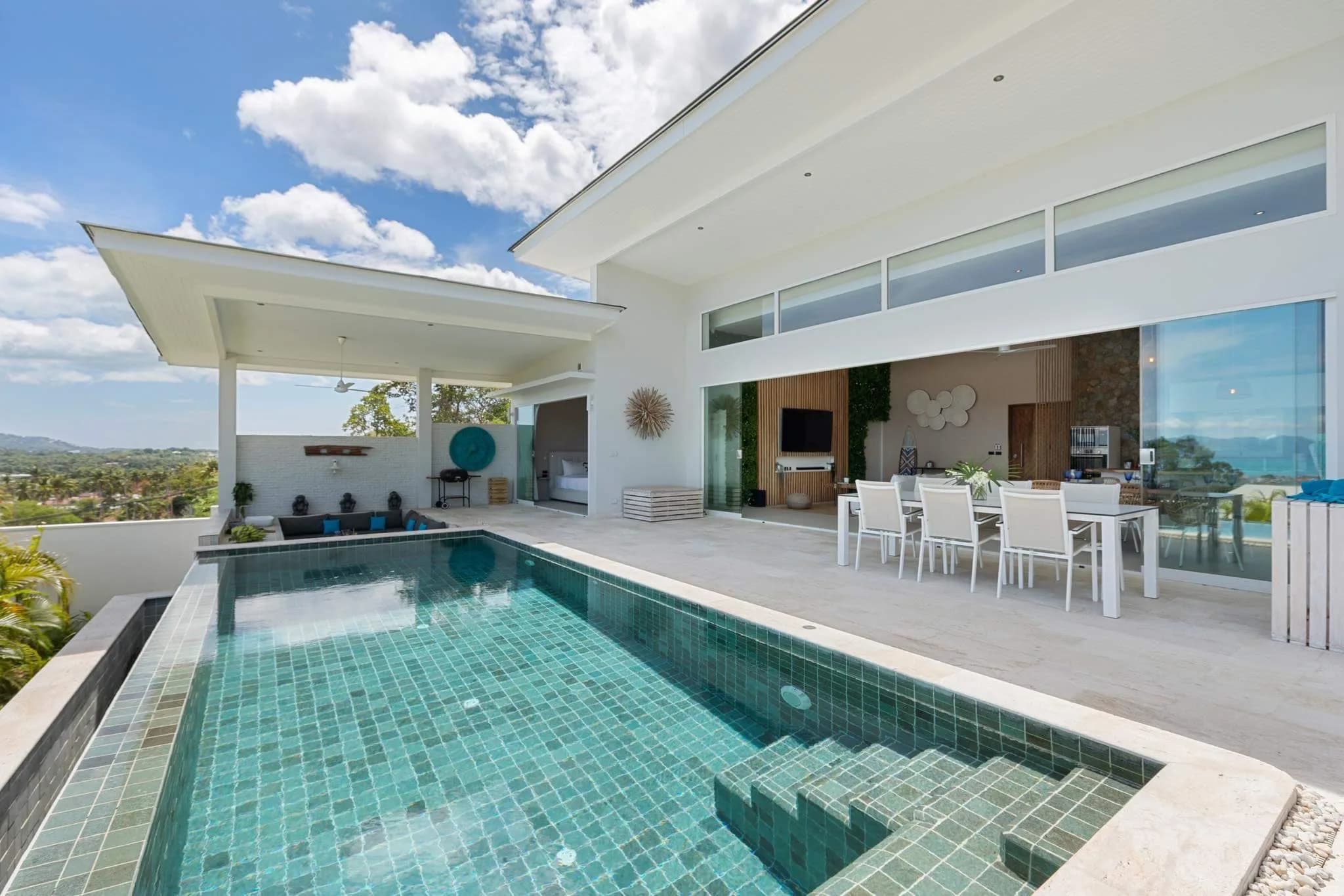 modern 3 bedroom sea view villa in the hills of Bophut – VIL0404 — vignette 3