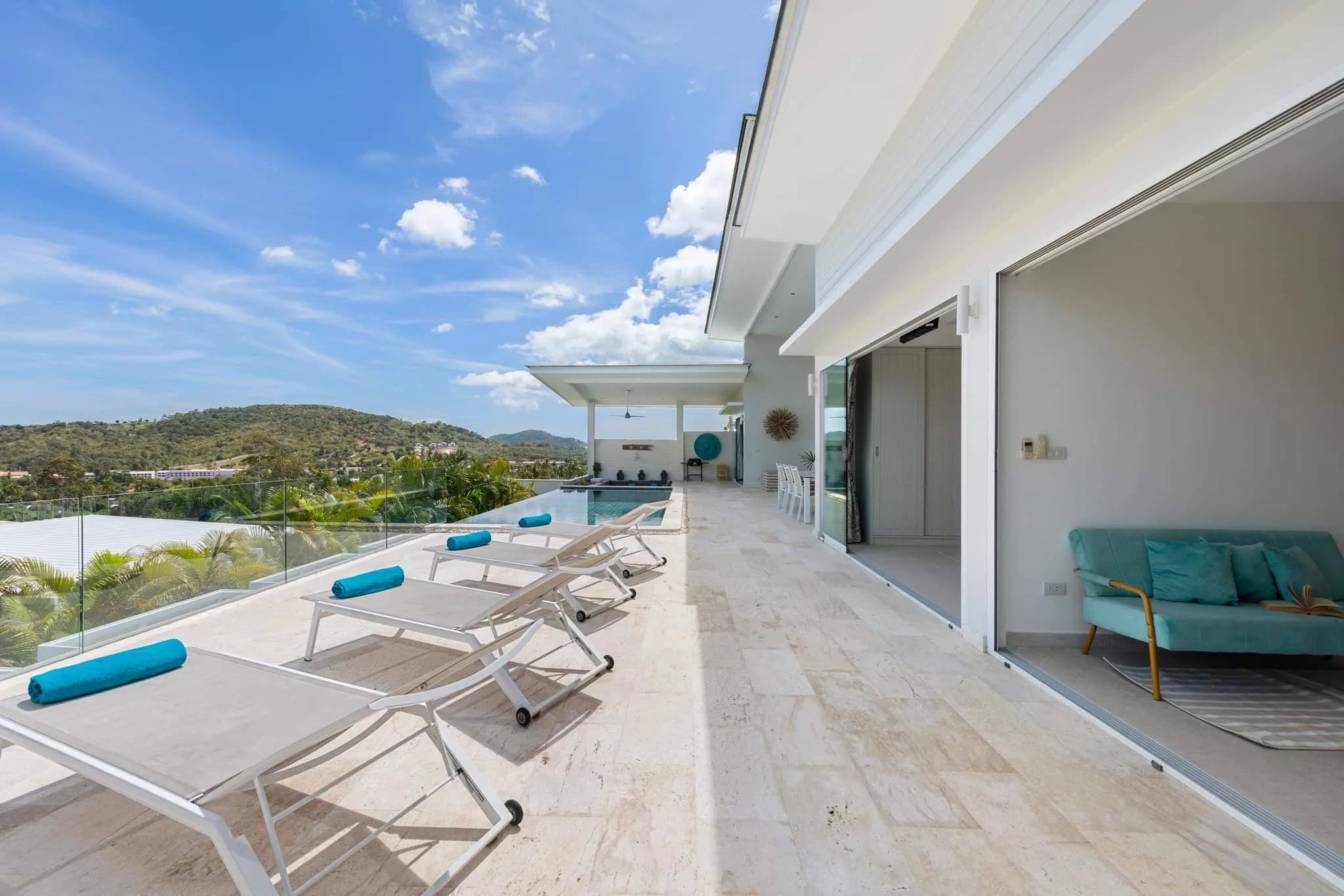 modern 3 bedroom sea view villa in the hills of Bophut – VIL0404 — vignette 4