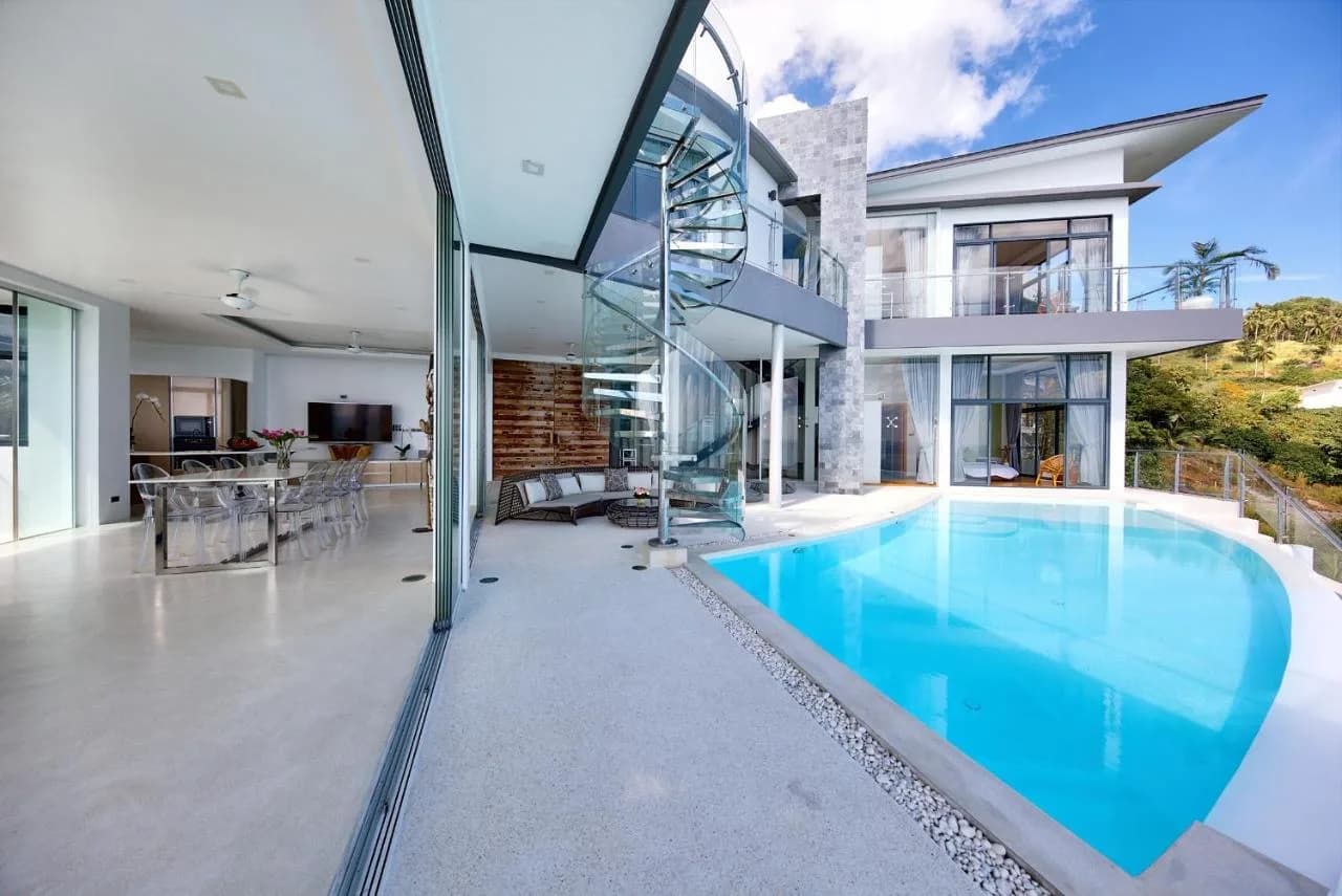 Huge 6 bedroom sea view villas with 2 private pools in Chaweng Noi – VIL0406 — vignette 4