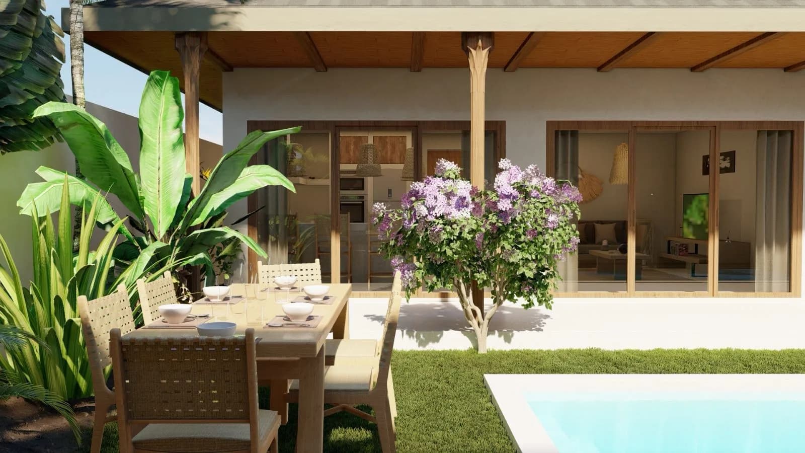 Affordable Bali style 3 bedroom private pool villas in Lamai – VIL0407 — vignette 5