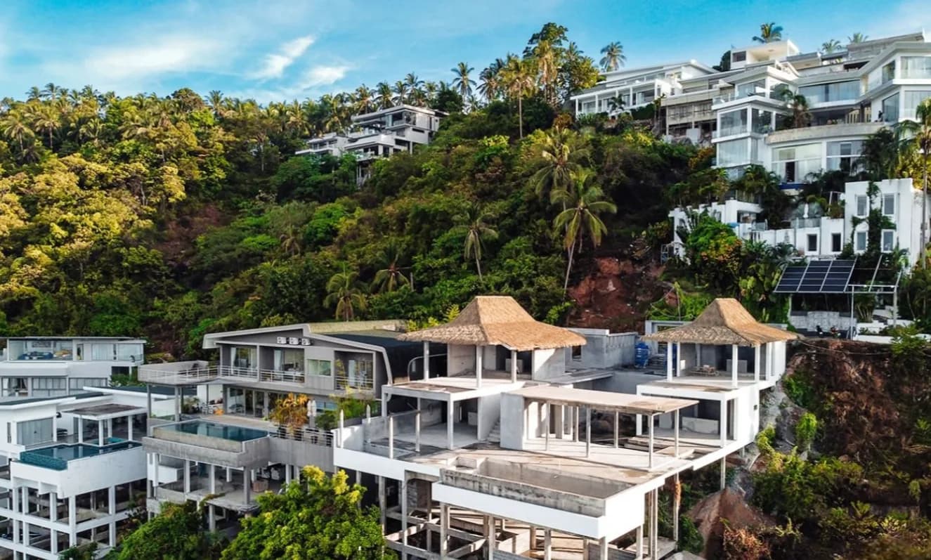 75% completed tropical 4 bedroom villa with amazing sea view in Chaweng Noi – VIL0422 — vignette 2