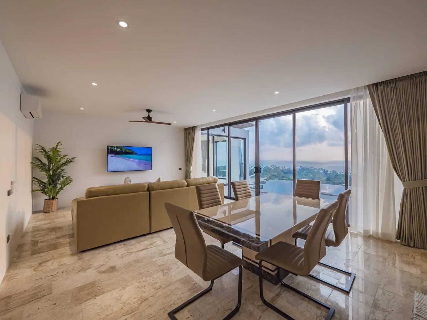 New ready to move in 3 bedroom villa with beautiful sea views in Chaweng Noi – VIL0425 — vignette 2