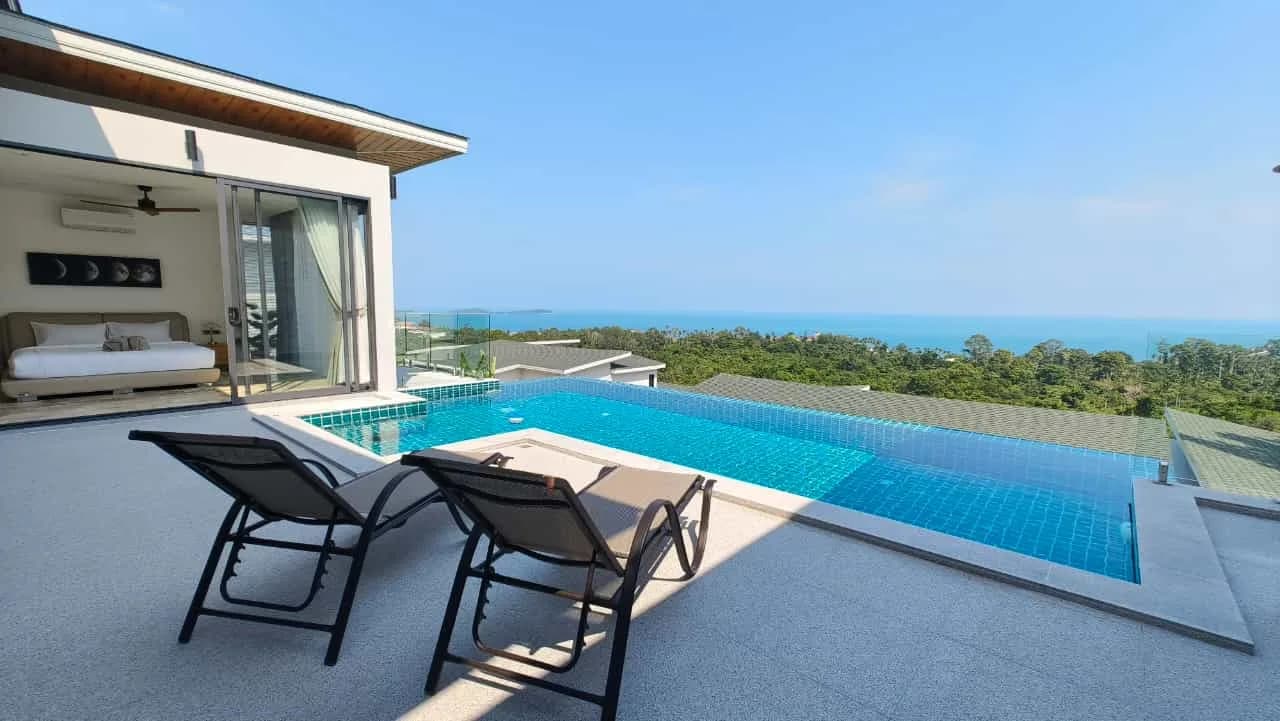 New ready to move in 3 bedroom villa with beautiful sea views in Chaweng Noi – VIL0425 — vignette 3