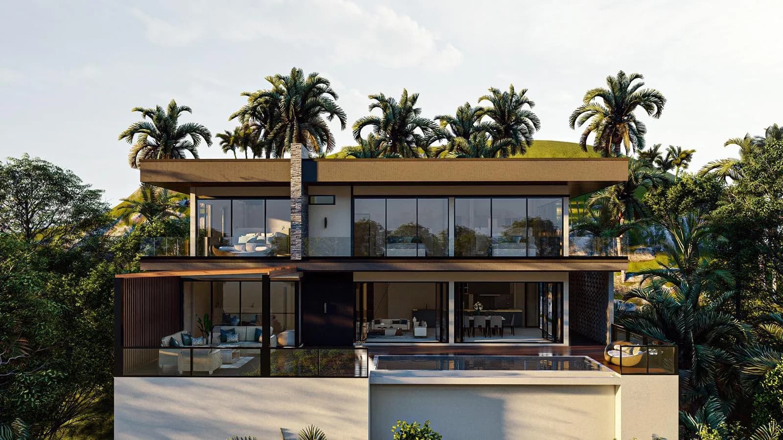 Modern tropical 4 bedroom villas a short walk from Bang Por beach – VIL0426 — thumbnail 2