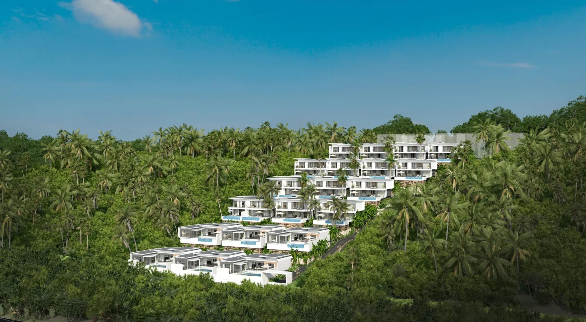 3 bedroom sea view villa with an infinite pool in Chaweng Noi – VIL0434 — vue 1