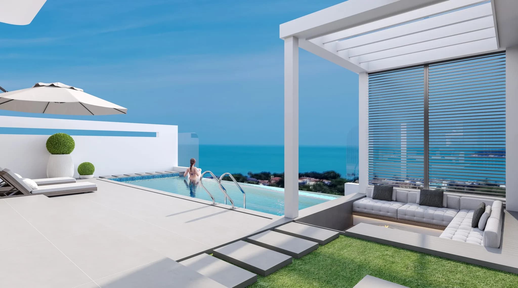 3 bedroom sea view villa with an infinite pool in Chaweng Noi – VIL0434 — vignette 4