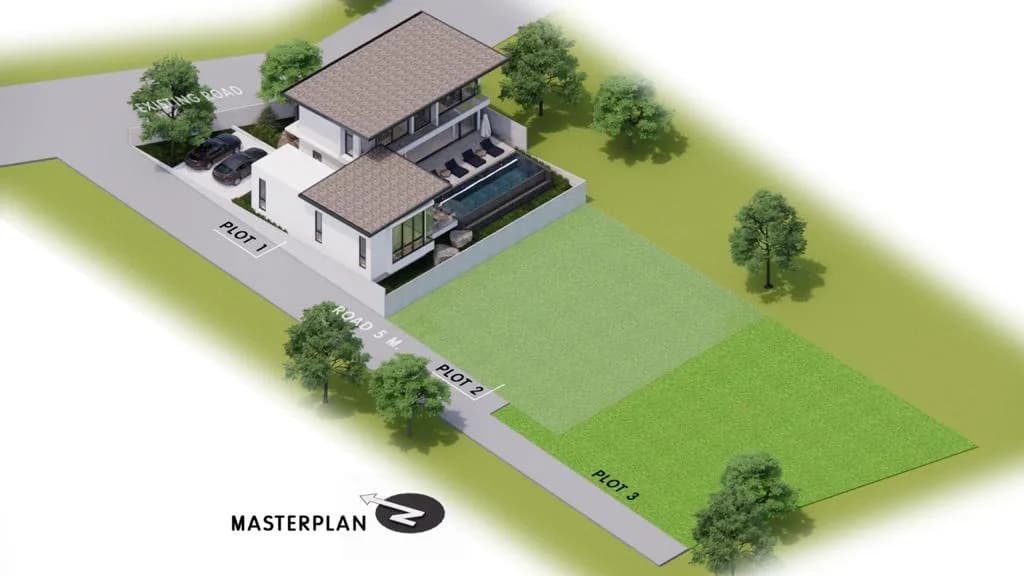 Spacious beautiful 3 bedroom villas in Bophut with panoramic sea views – VIL0438 — vignette 5