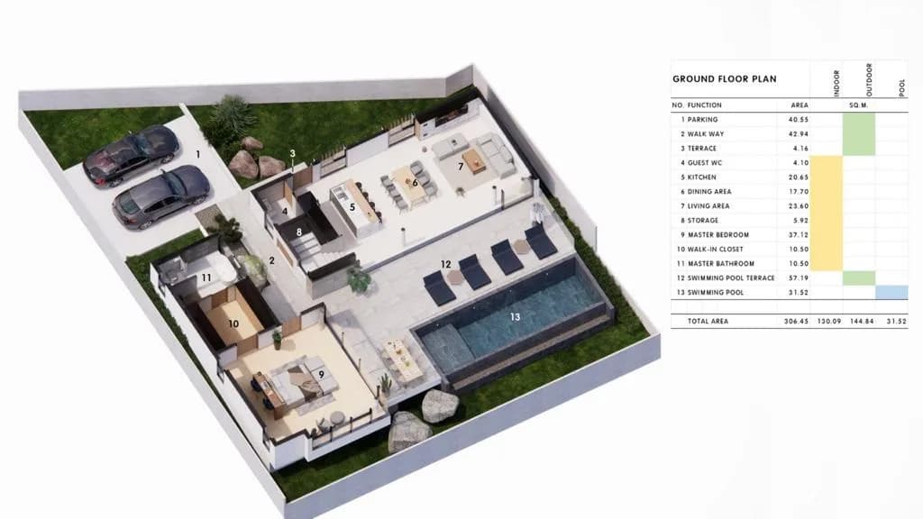 Spacious beautiful 3 bedroom villas in Bophut with panoramic sea views – VIL0438 — vignette 6