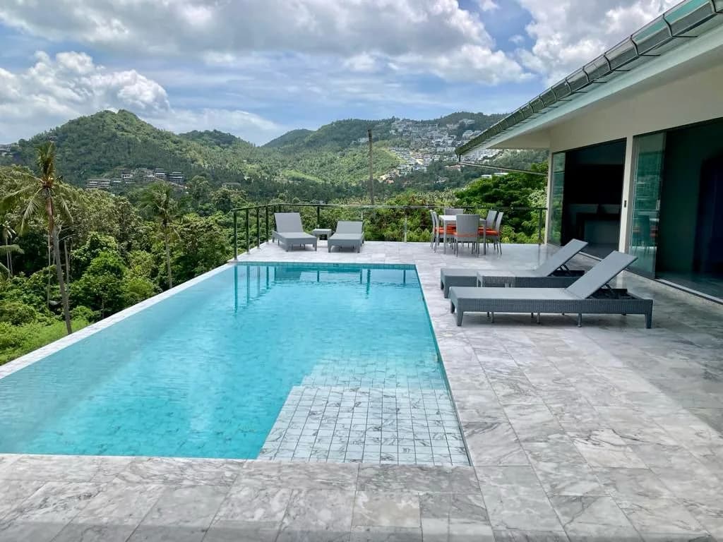 Modern 3 bedroom villa in a convenient location of Chaweng Noi hills – VIL0445 — vue 1