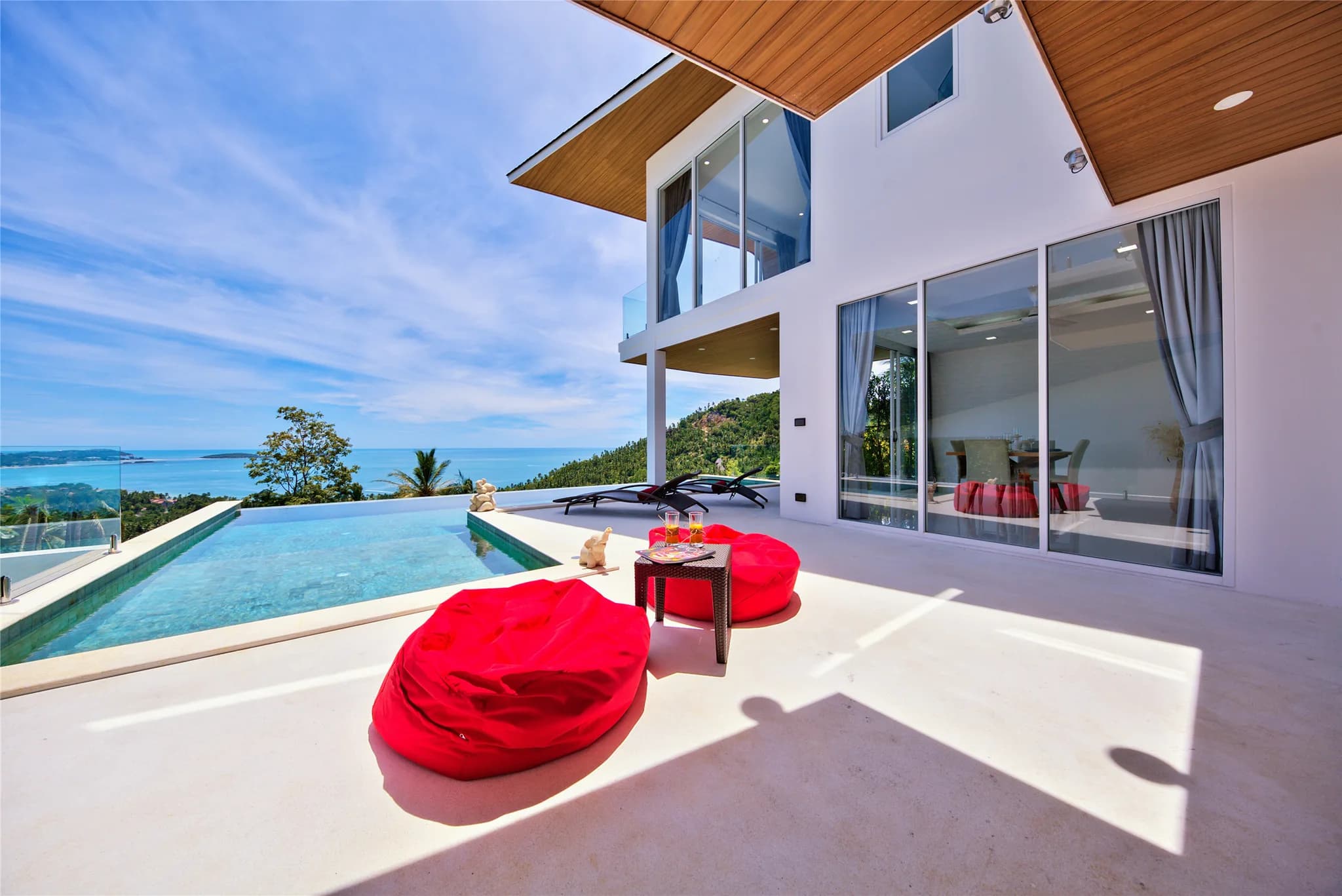 3 Bedroom private pool villa with stunning sea views in the secured residence in Chaweng Noi – VIL0451 — vue 1