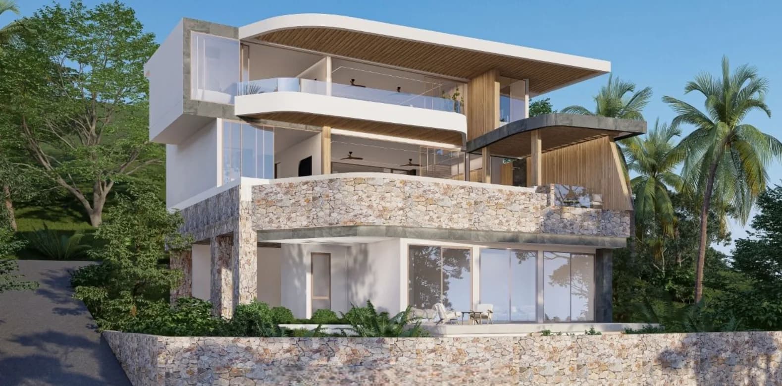 Luxury and unique 4 bedroom villa with sea views in the secured residence in Maenam – VIL0453 — vignette 4