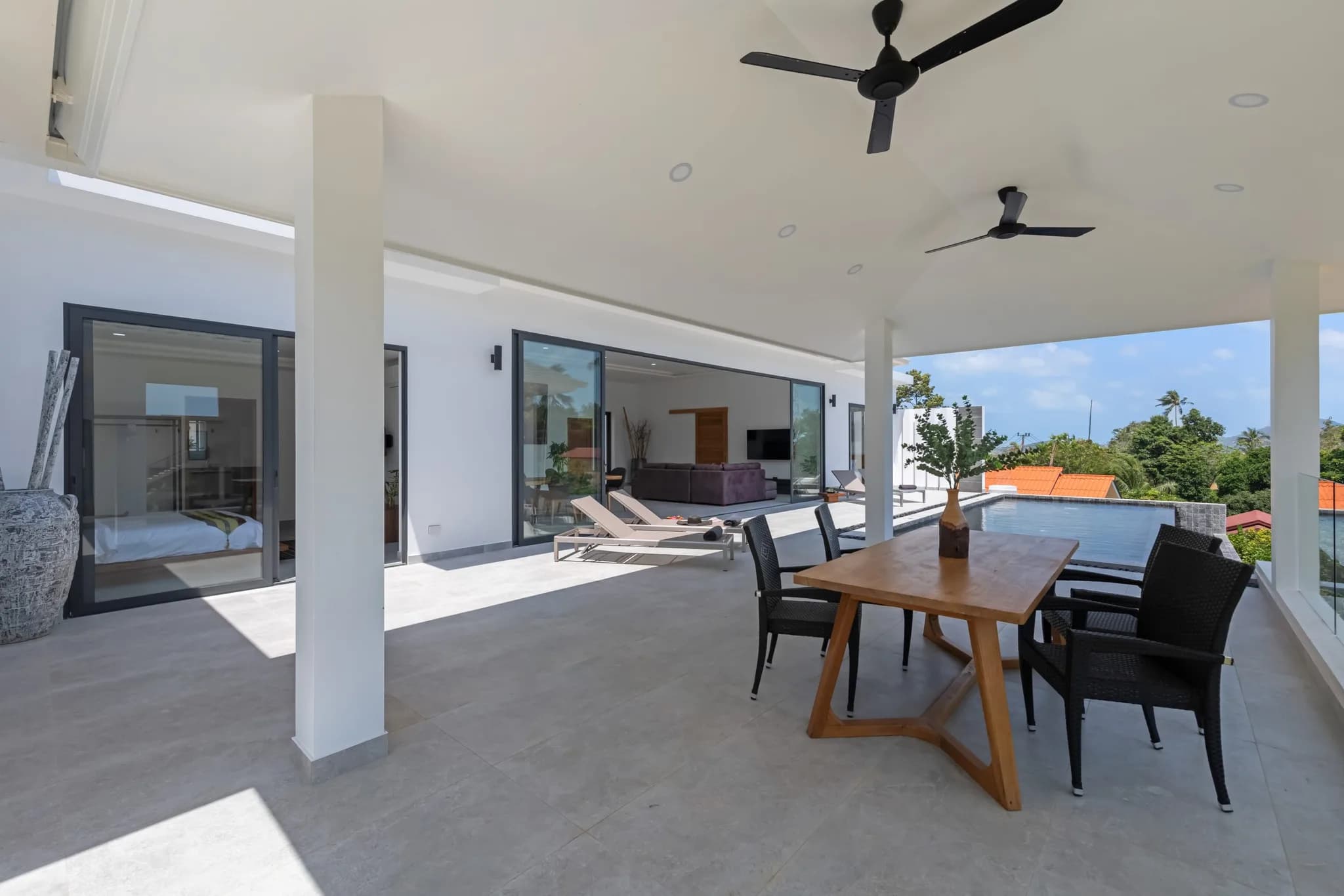 New 3 bedroom villa with a partial sea view in Chaweng Noi – VIL0456 — vignette 4