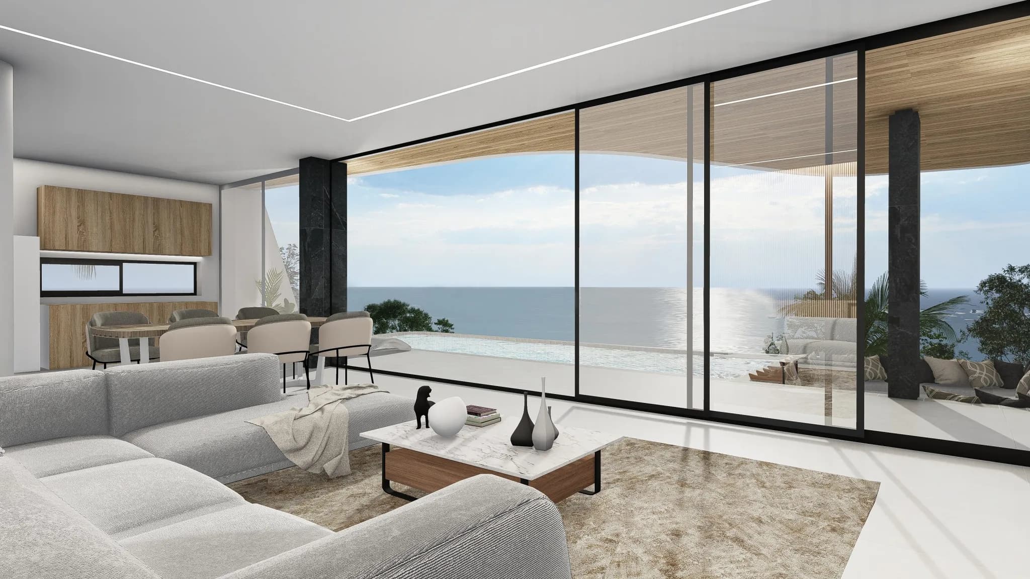 Luxury and modern 3 bedroom villa with stunning sea views in the secured residence in Maenam – VIL0457 — vignette 2