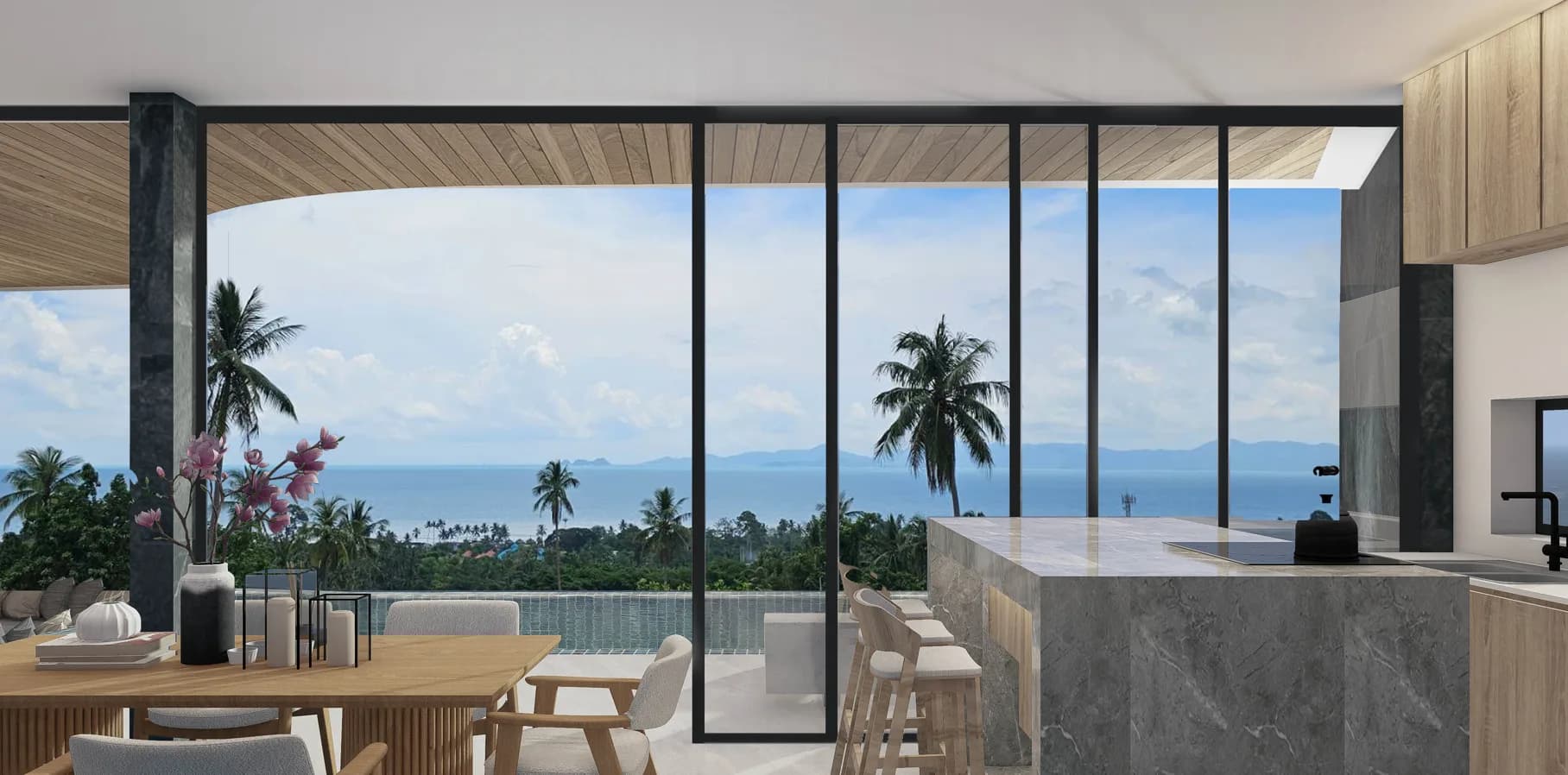 Magnificent 4 bedroom villa with amazing sea views in Maenam – VIL0460 — vignette 2