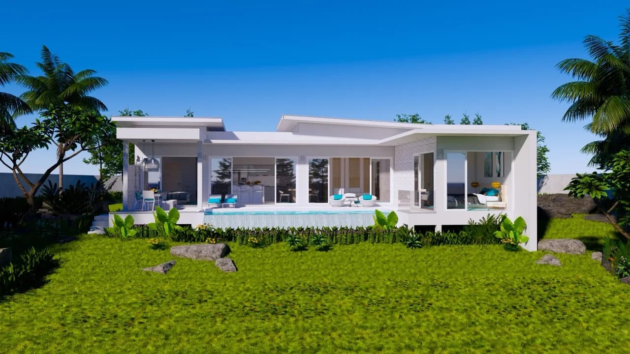 3 bedroom villas with a private pool and sea view in Plai Laem – VIL0461 — vignette 2