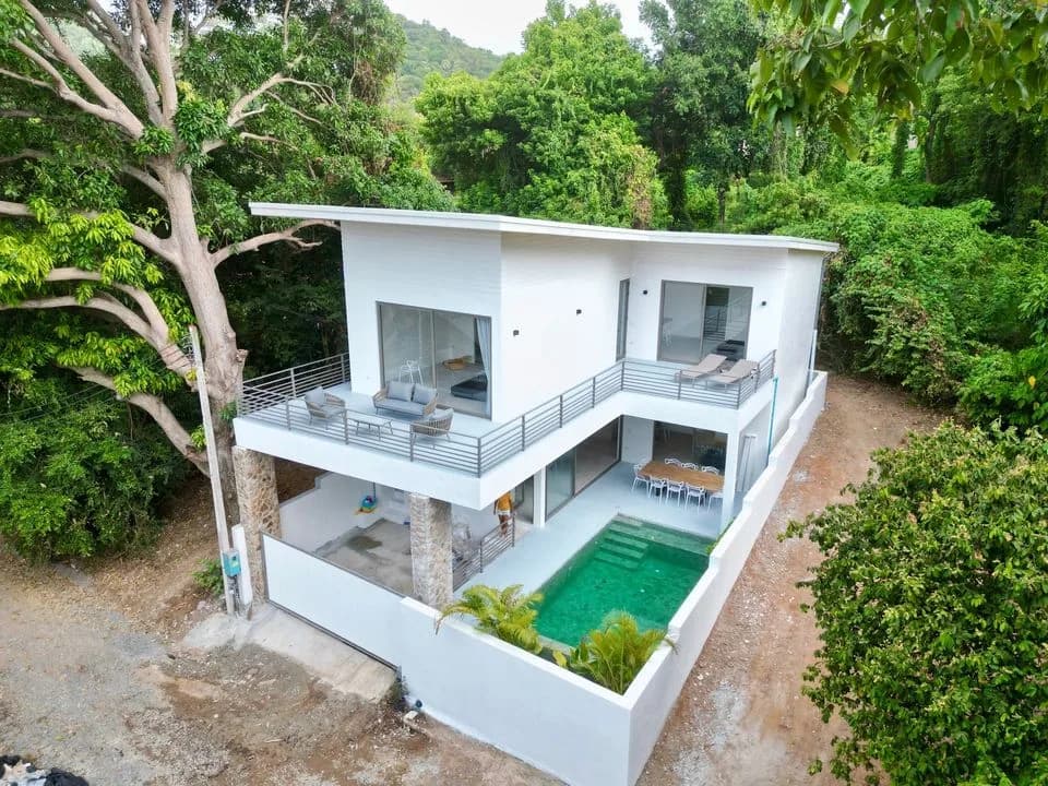 Newly built 4 bedroom villa with a private pool walking distance to Lamai beach – VIL0464 — vue 1