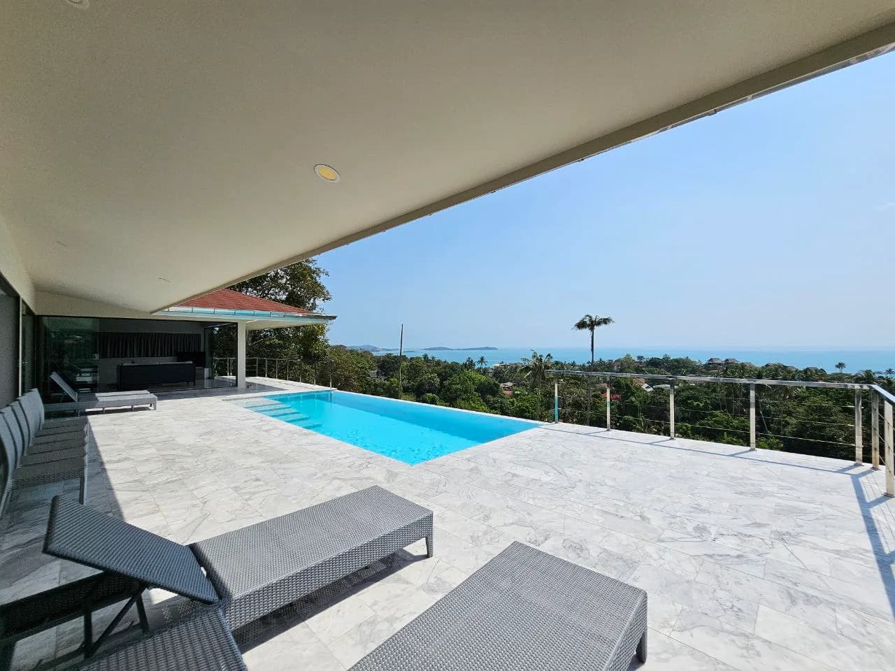 Modern 3 bedroom villa with stunning sea view only 4 minute drive from Chaweng Noi beach – VIL0470 — vignette 5