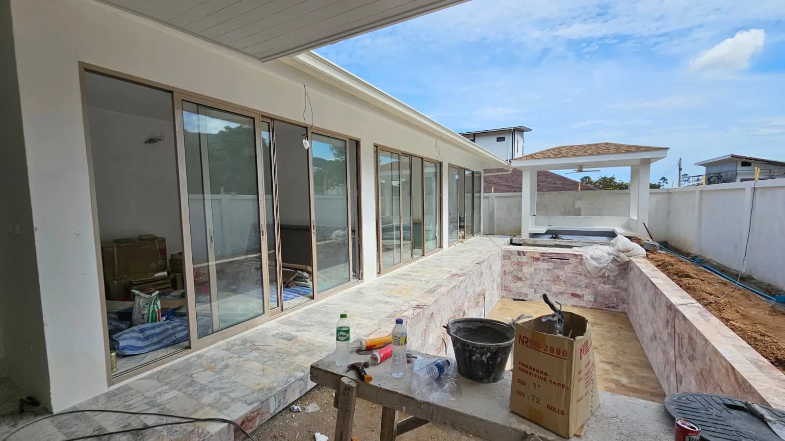 Almost completed 3 bedroom villas with a pool in Bophut – VIL0478 — vue 1