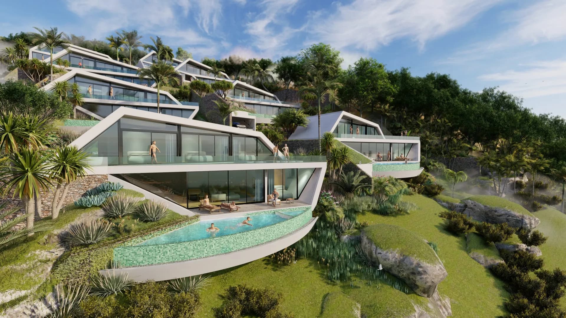 Modern and spacious 5 bedroom villas with sea view and Phangan views in Bophut area – VIL0483 — vignette 2