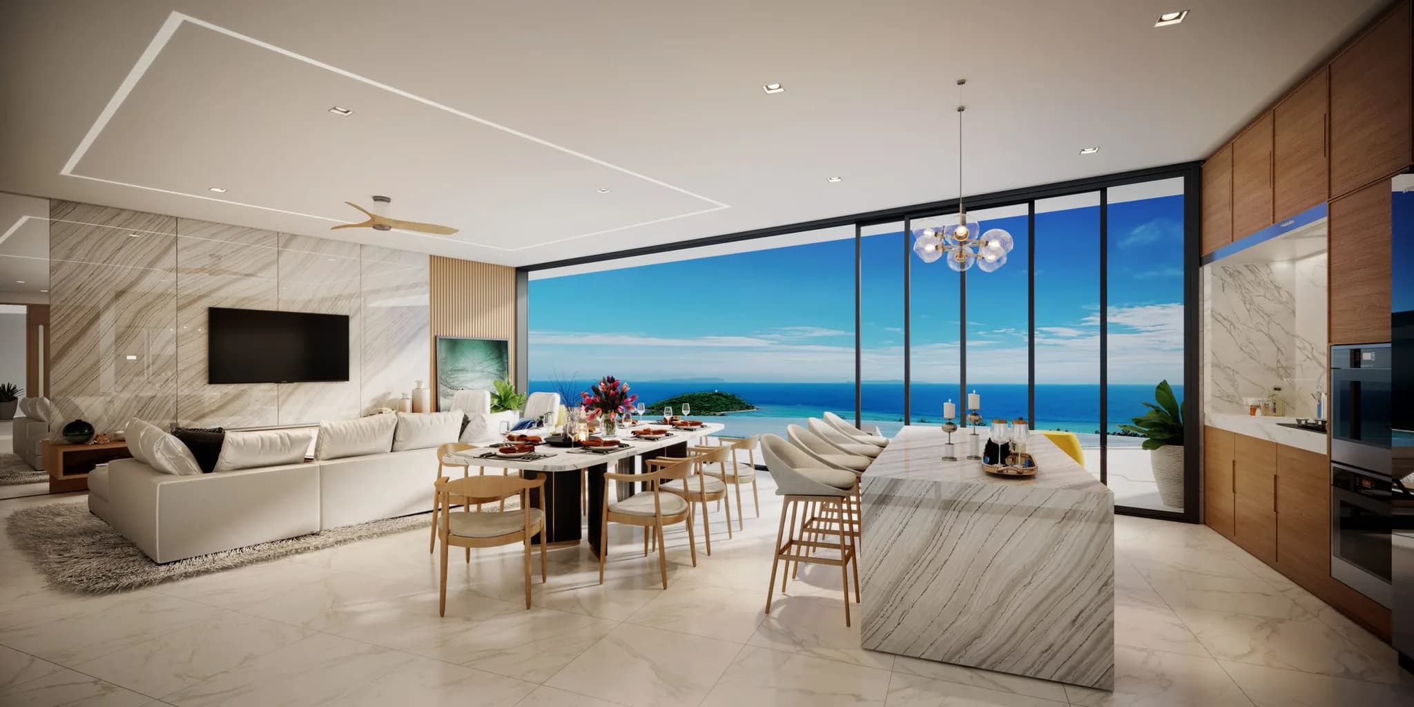 Modern and spacious 5 bedroom villas with sea view and Phangan views in Bophut area – VIL0483 — vignette 4