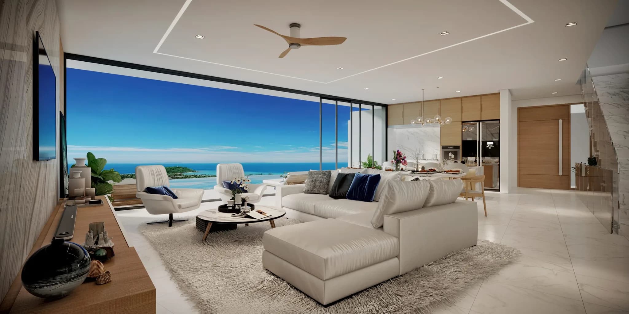 Modern and spacious 5 bedroom villas with sea view and Phangan views in Bophut area – VIL0483 — vignette 5