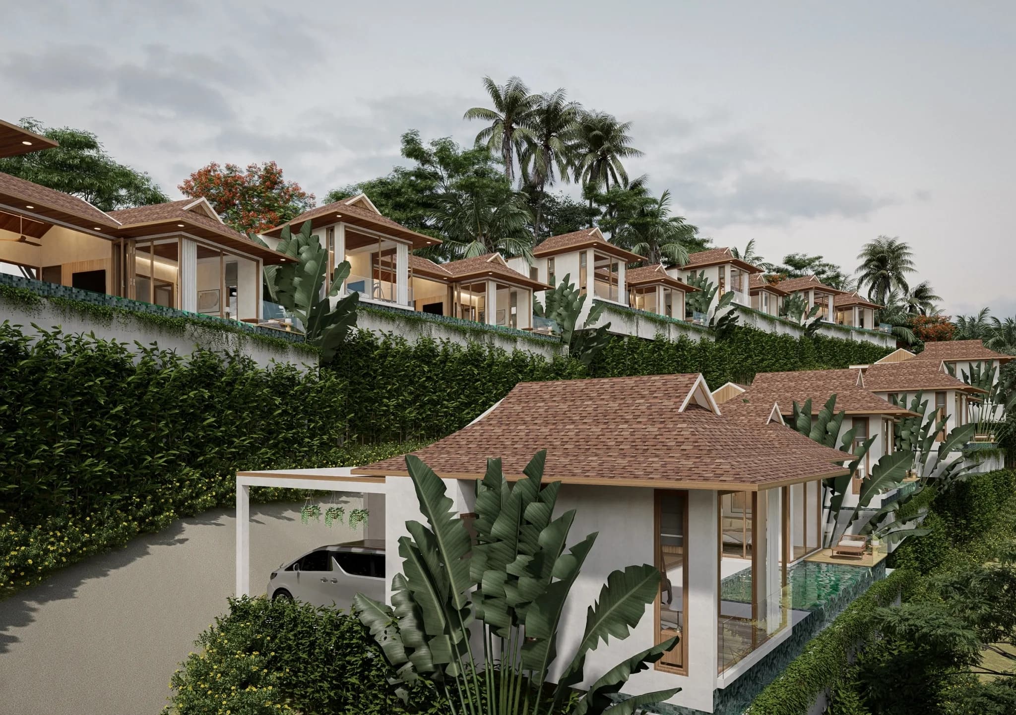 Stylish 2 bedroom sea view villas in contemporary Thai style a short walk from Bang Makham beach – VIL0501 — vignette 3