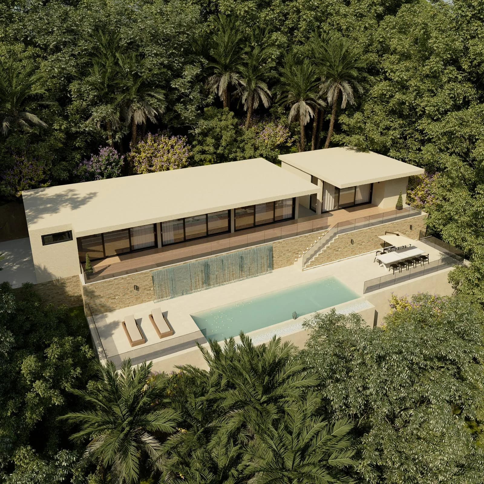 Modern 2 bedroom villa with a sea view in a secluded area of Lipa Noi – VIL0505