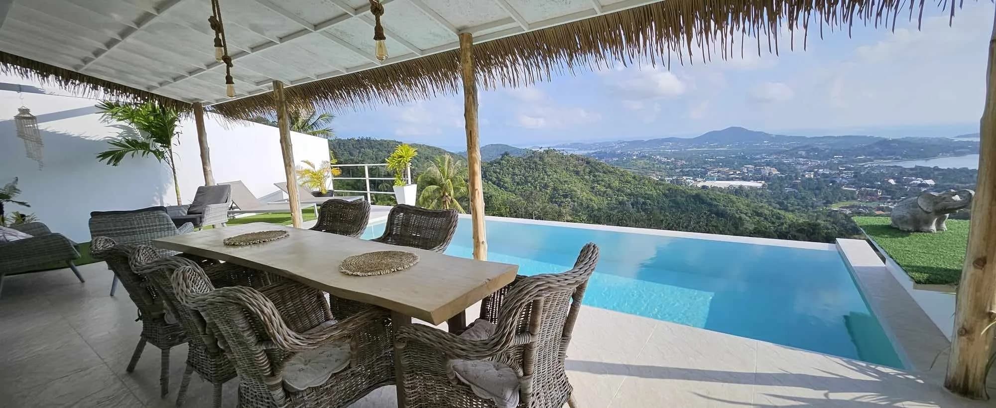 3 bedroom villa with a cinema room and amazing sea views in Chaweng – VIL0507 — vue 1