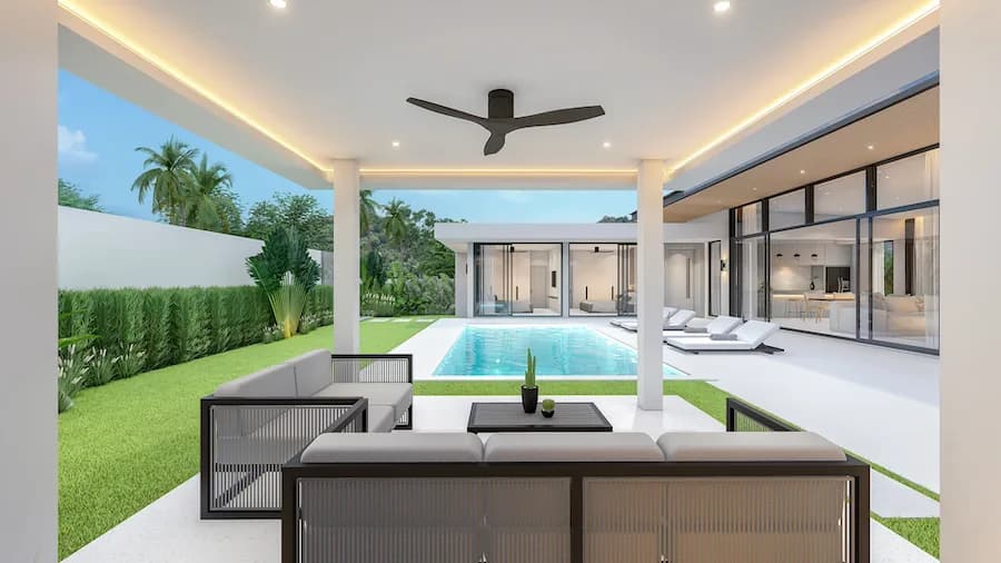 2,3,4 bedroom private pool villas in Bali style in a high demand Bophut area – VIL0510 — vignette 3
