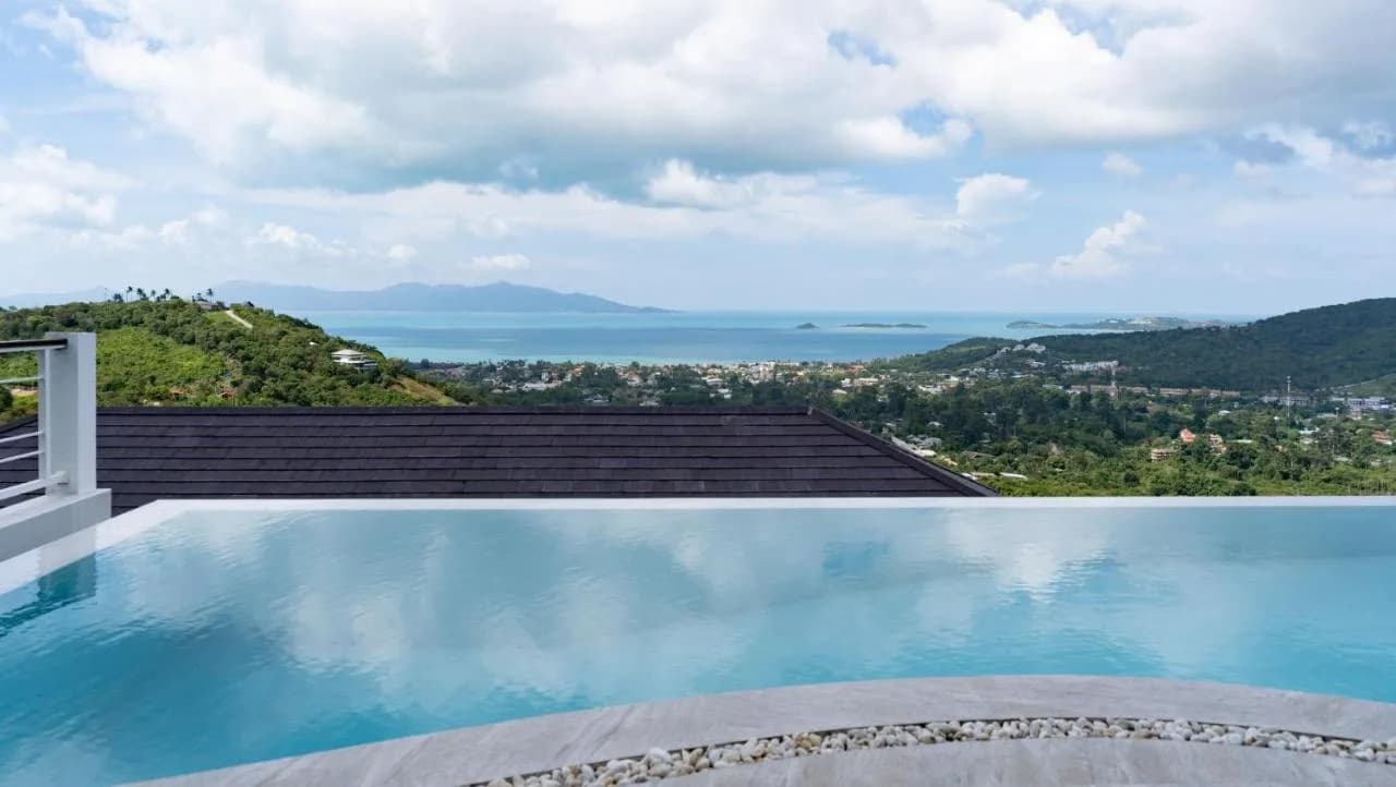 Outstanding sea view 4 bedroom private pool villa + New 2 bedroom apartments in Bophut – VIL0513 — vignette 3