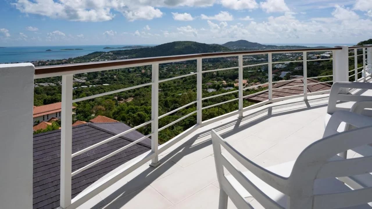Outstanding sea view 4 bedroom private pool villa + New 2 bedroom apartments in Bophut – VIL0513 — vignette 5
