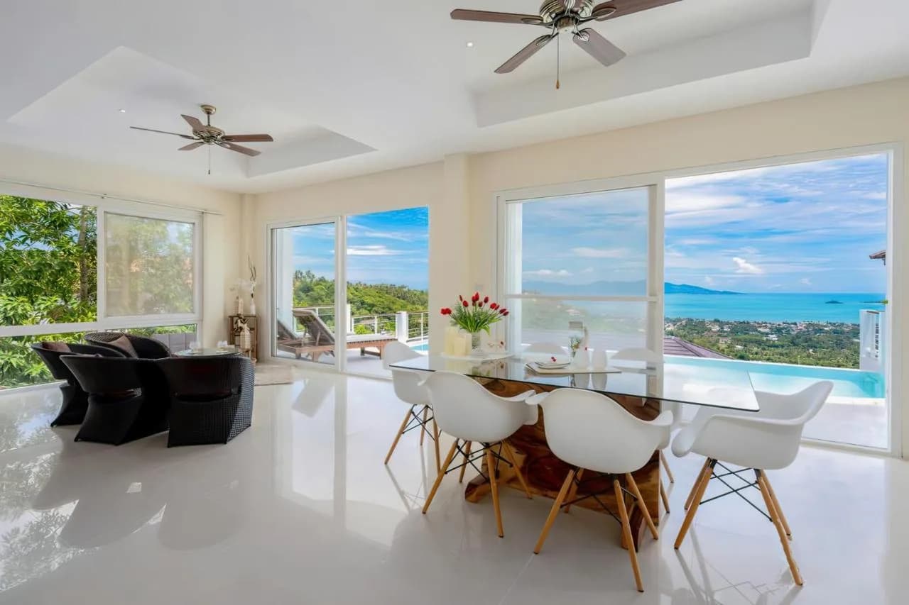 Outstanding sea view 4 bedroom private pool villa + New 2 bedroom apartments in Bophut – VIL0513 — vignette 6