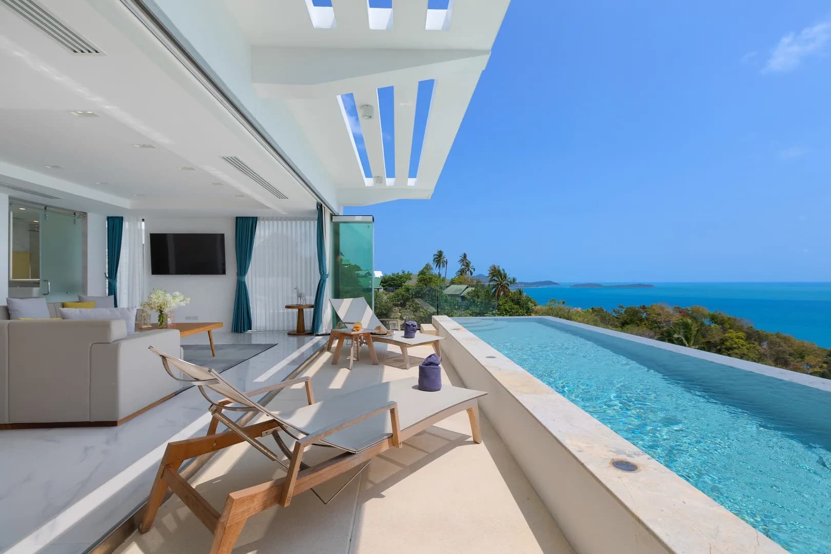 Breathtaking sea view villa with 3 bedrooms and private pool in the residence in Chaweng Noi area – VIL0514 — vignette 4