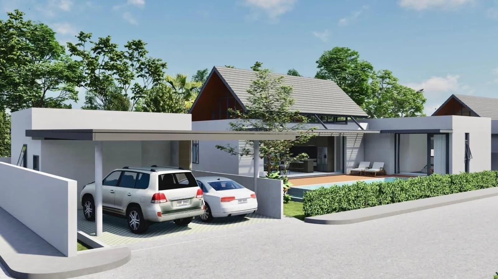 Affordable modern 3 bedroom private pool villas only 400 meters from crystal water beach – VIL0516 — vignette 3