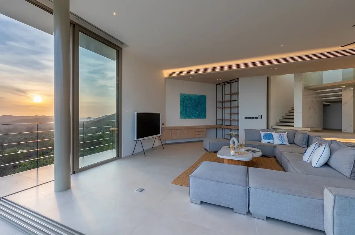 Lavish 4+1 bedroom sea view villa on a large plot in the secured estate in Thong Krut – VIL0521 — vignette 6