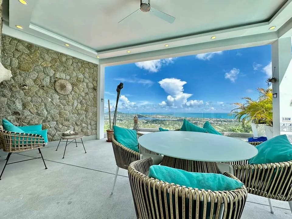 Great investment opportunity 3 bedroom sea view villa with a pool in Chaweng Hills – VIL0525 — vue 1