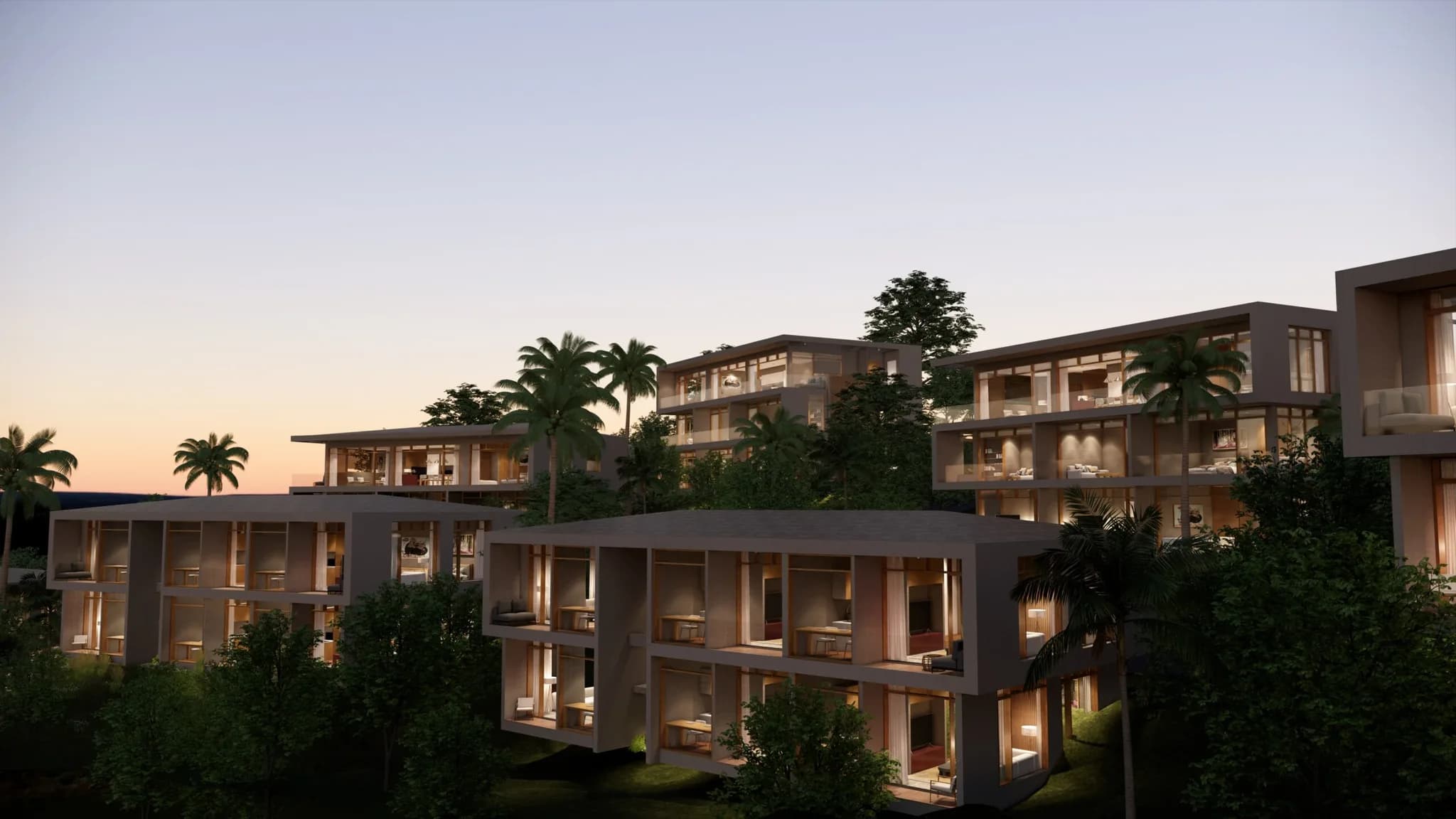 penthouse in a luxury apartment development in Lamai – VIL0532 — vue 1