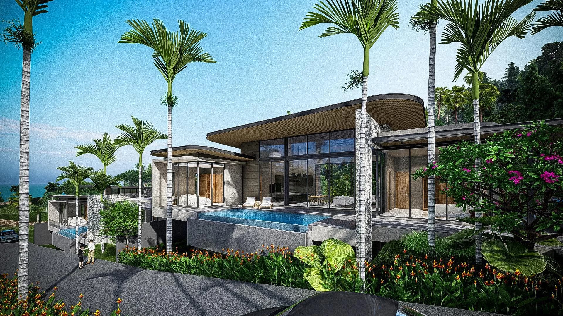 Modern 3 Bedroom villas with a private pool 5 minute drive from Maenam beach – VIL0536 — vignette 2